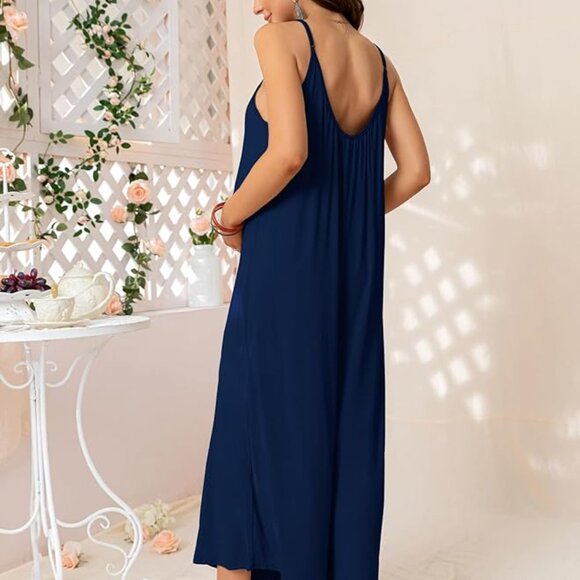 Small Xpenyo Maternity Casual suspender jumpsuit Women's Loose‎ Wide Leg Overall - Picture 5 of 7